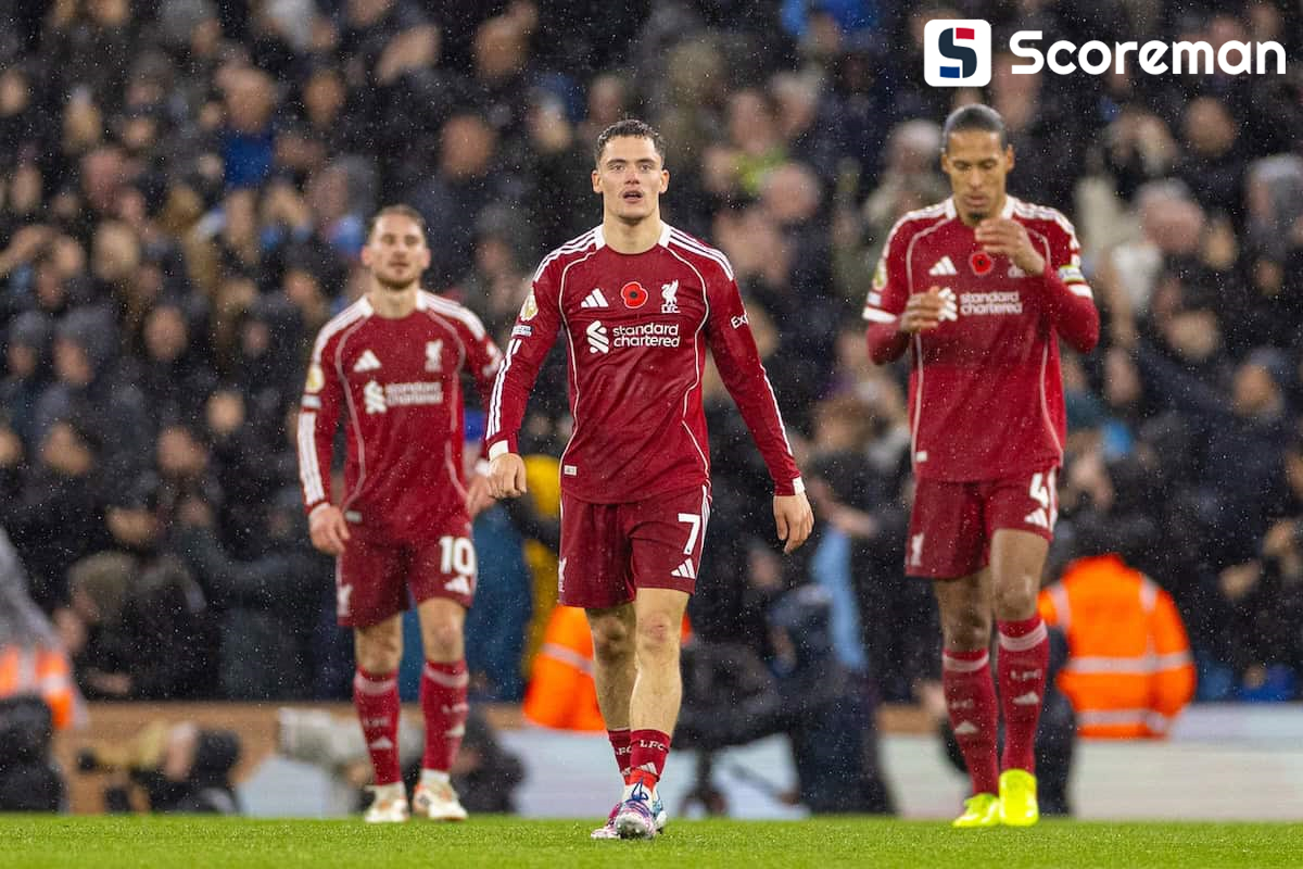 맨시티, 리버풀 3-0 완파... 홀란드, PK실축 후 곧바로 헤더골